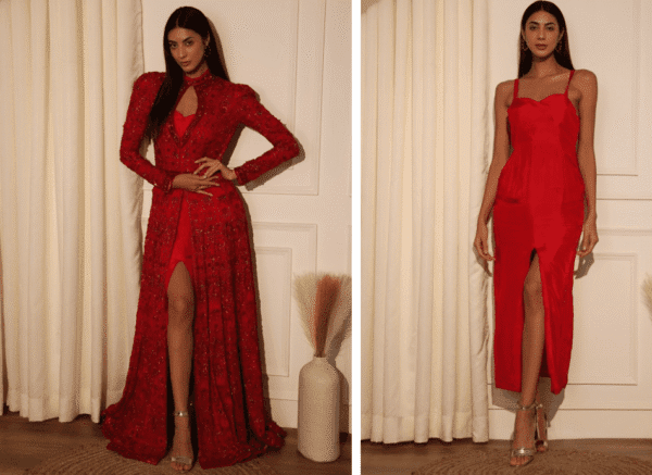 Kanchi Khurana Couture Floral Embroidered Maxi Dress